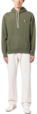 Polo Ralph Lauren SS23 刺绣徽标抽绳连帽衫 橄榄绿 男款。 710766778-069 Lookbook Polo Ralph Lauren SS23 刺绣徽标抽绳连帽衫 橄榄绿 男款。 710766778-069