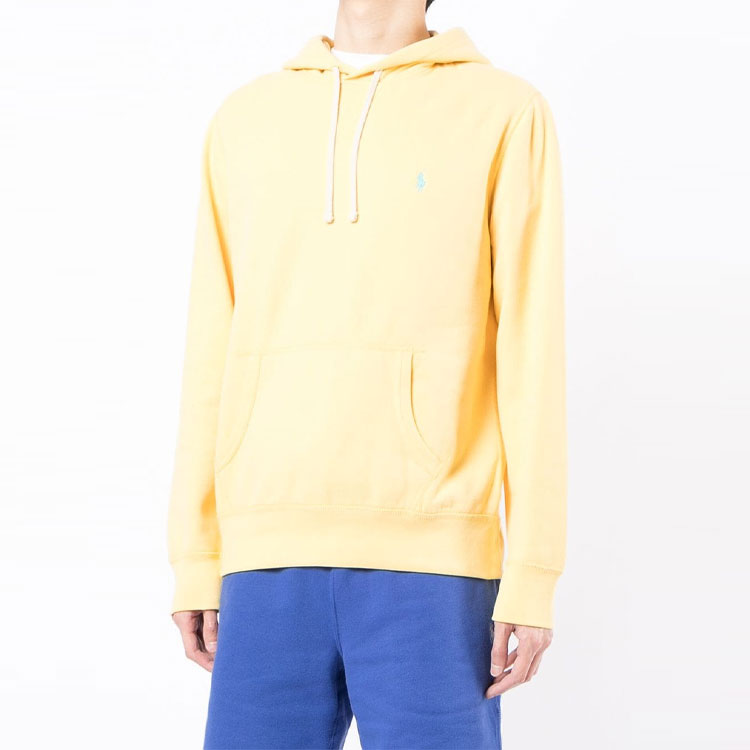 Polo Ralph Lauren SS23 Logo Embroidered Drawstring Hoodie Men’s Yellow. 710766778-049 圖 4