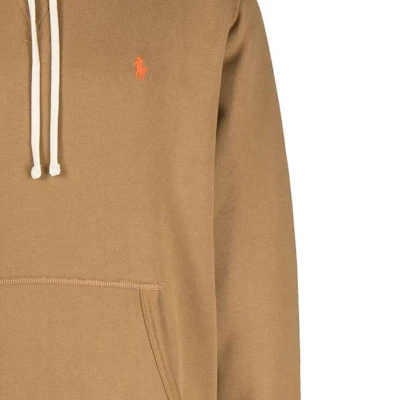 Polo Ralph Lauren SS23 标志刺绣抽绳连帽衫 棕色 男装. 710766778-070 Sizing Polo Ralph Lauren SS23 标志刺绣抽绳连帽衫 棕色 男装. 710766778-070