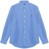 Polo Ralph Lauren SS23 Logo Embroidered Oxford Long Sleeve Shirt Light Blue Men. 710729232-004 Polo Ralph Lauren SS23 Logo Embroidered Oxford Long Sleeve Shirt Light Blue Men. 710729232-004