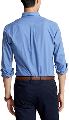 Polo Ralph Lauren 2023春夏款男士徽标刺绣牛津长袖衬衫浅蓝色 710729232-004 Purchase Polo Ralph Lauren 2023春夏款男士徽标刺绣牛津长袖衬衫浅蓝色 710729232-004