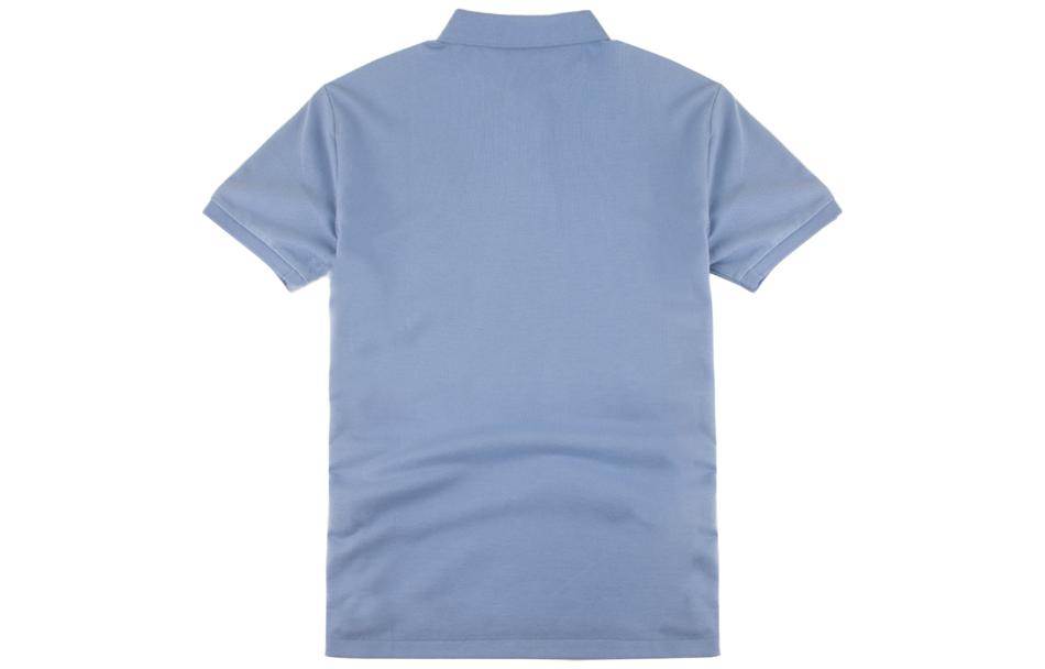 Lookbook Polo Ralph Lauren SS23 男士刺绣标志短袖POLO衫 浅蓝色 710697457-058