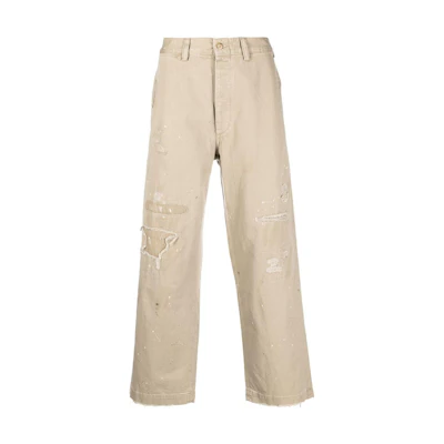 Polo Ralph Lauren SS23 Loose-Fit Vintage Khaki Casual Pants Men 710877856-001