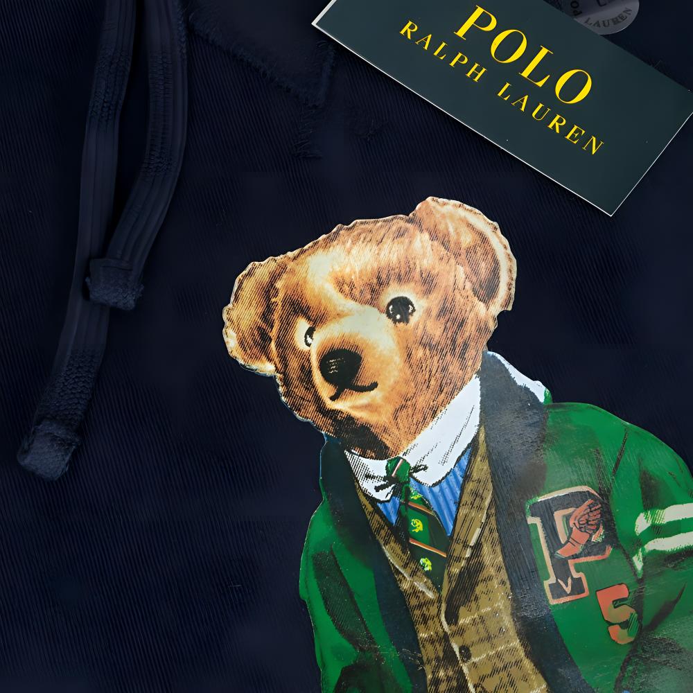 Details for Polo Ralph Lauren 2023海军蓝小熊图案抓绒连帽衫 MNPOKNI16810693B82