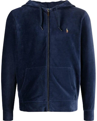 Polo Ralph Lauren SS23 男士海军蓝刺绣Logo拉链连帽衫。 710877154-005 Buy Polo Ralph Lauren SS23 男士海军蓝刺绣Logo拉链连帽衫。 710877154-005