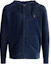 Buy Polo Ralph Lauren SS23 男士海军蓝刺绣Logo拉链连帽衫。 710877154-005