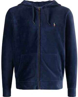 Polo Ralph Lauren SS23 男士海军蓝刺绣Logo拉链连帽衫。 710877154-005 Order Polo Ralph Lauren SS23 男士海军蓝刺绣Logo拉链连帽衫。 710877154-005
