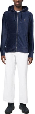 Polo Ralph Lauren SS23 男士海军蓝刺绣Logo拉链连帽衫。 710877154-005 Lookbook Polo Ralph Lauren SS23 男士海军蓝刺绣Logo拉链连帽衫。 710877154-005
