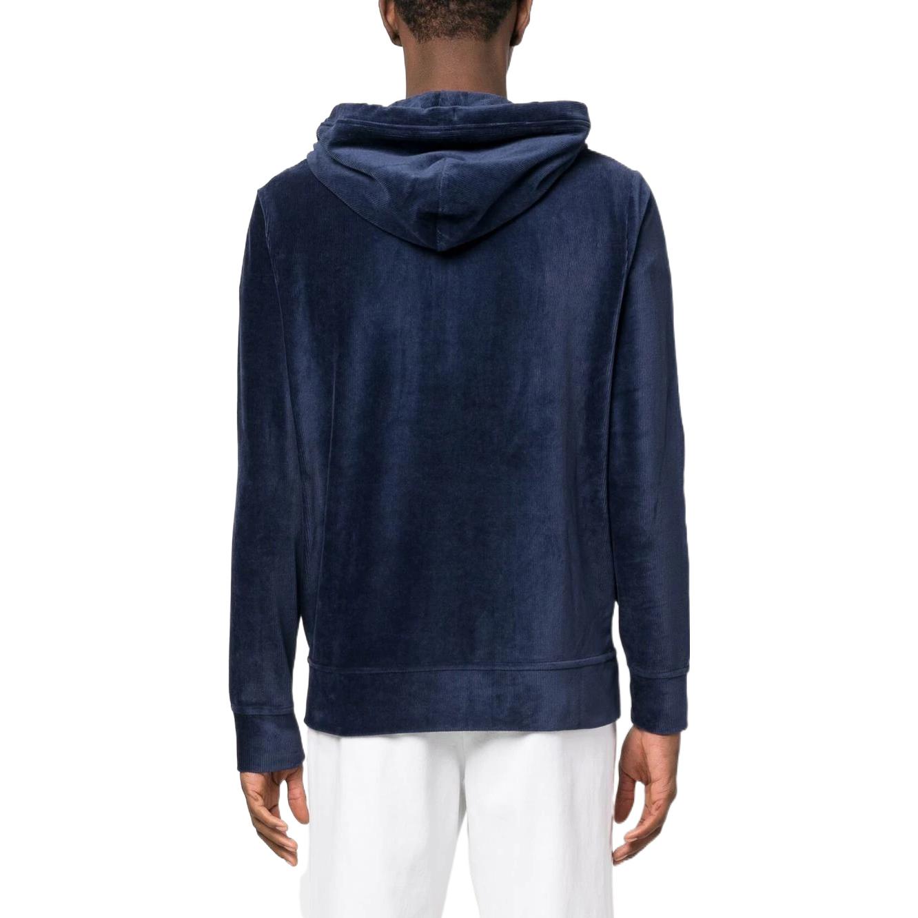 Polo Ralph Lauren SS23 Navy Blue Embroidered Logo Zip Hoodie for Men. 710877154-005 圖 4