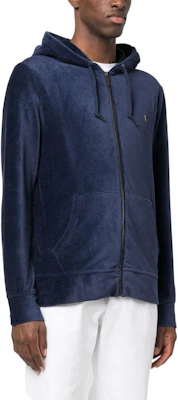 Polo Ralph Lauren SS23 男士海军蓝刺绣Logo拉链连帽衫。 710877154-005 Purchase Polo Ralph Lauren SS23 男士海军蓝刺绣Logo拉链连帽衫。 710877154-005
