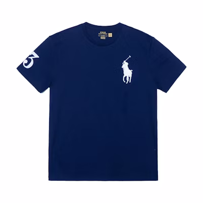 Polo Ralph Lauren SS23 Navy Logo Embroidered Pullover Short Sleeve Tee . 710697554-041