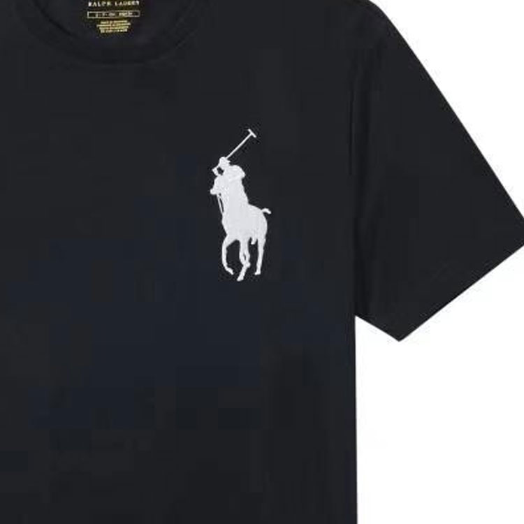 Cheap Polo Ralph Lauren SS23 海軍藍刺繡Logo短袖上衣T恤 710697554-041