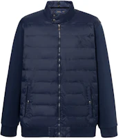 Polo Ralph Lauren SS23 Navy Patchwork Casual Stand Collar Jacket 710814601-002 Polo Ralph Lauren SS23 Navy Patchwork Casual Stand Collar Jacket 710814601-002