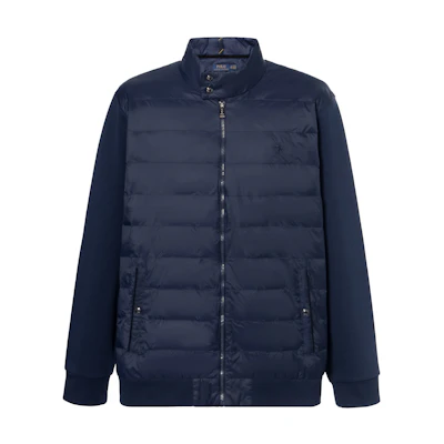 Polo Ralph Lauren SS23 Navy Patchwork Casual Stand Collar Jacket 710814601-002