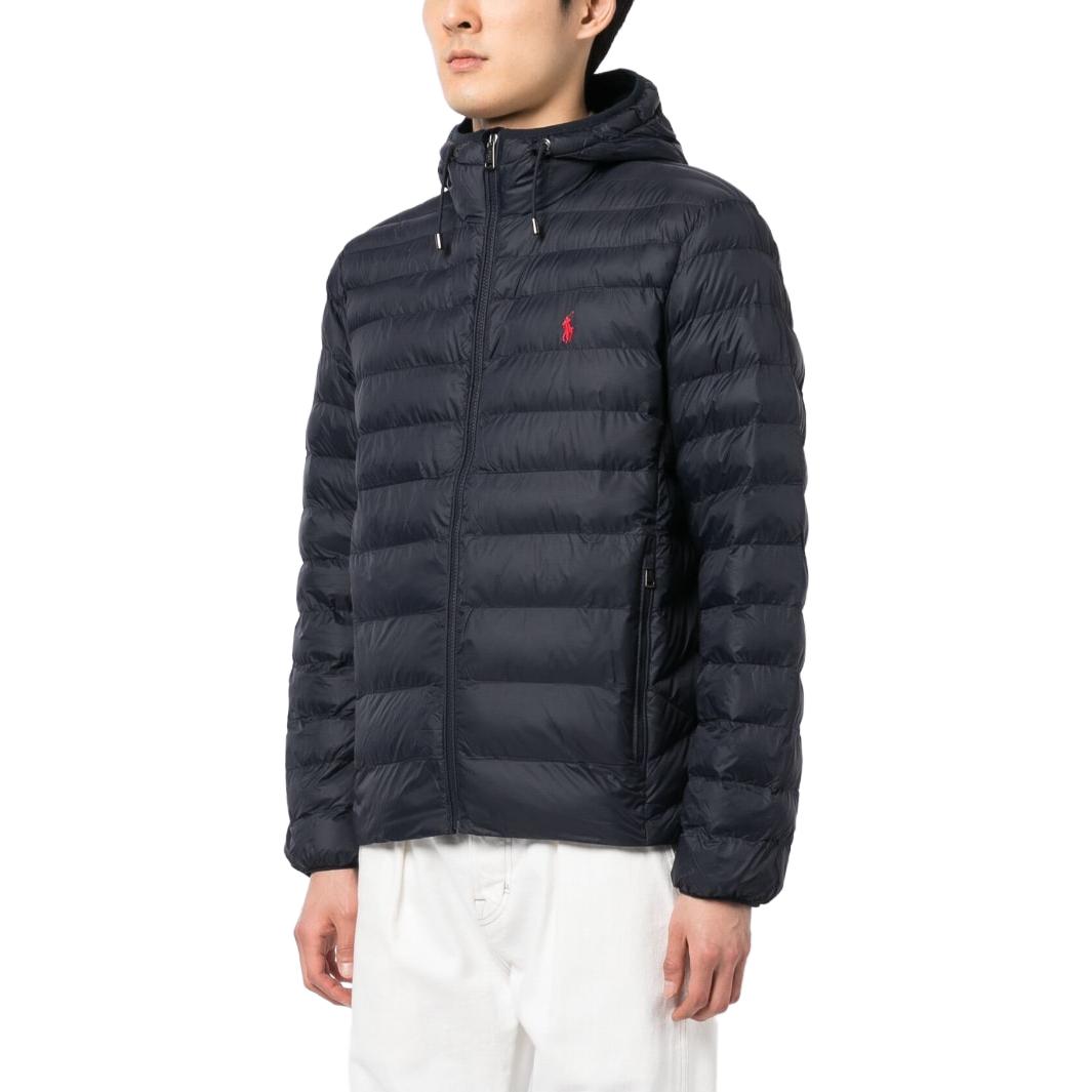 Polo Ralph Lauren SS23 Navy Quilted Logo Embroidered Bomber Jacket for Men. 710847097-004 圖 5