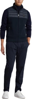 Polo Ralph Lauren SS23 拼接拉链马甲 蓝黑色 MNPOSWE1CM20062-410 Lookbook Polo Ralph Lauren SS23 拼接拉链马甲 蓝黑色 MNPOSWE1CM20062-410