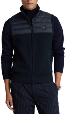 Polo Ralph Lauren SS23 拼接拉链马甲 蓝黑色 MNPOSWE1CM20062-410 Shop Polo Ralph Lauren SS23 拼接拉链马甲 蓝黑色 MNPOSWE1CM20062-410