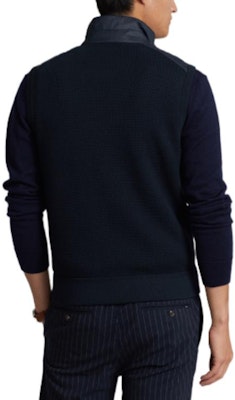 Polo Ralph Lauren SS23 拼接拉链马甲 蓝黑色 MNPOSWE1CM20062-410 Purchase Polo Ralph Lauren SS23 拼接拉链马甲 蓝黑色 MNPOSWE1CM20062-410