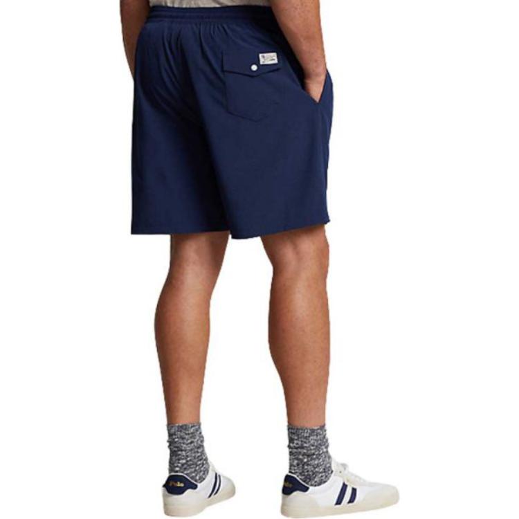 Lookbook Polo Ralph Lauren SS23 Seluar Pendek Kasual Logo Plain Navy Blue. 710907255-001