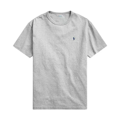 Polo Ralph Lauren SS23 Solid Logo Embroidered Crew Neck T-Shirt Grey Mens MNPOTSH1N820397-020