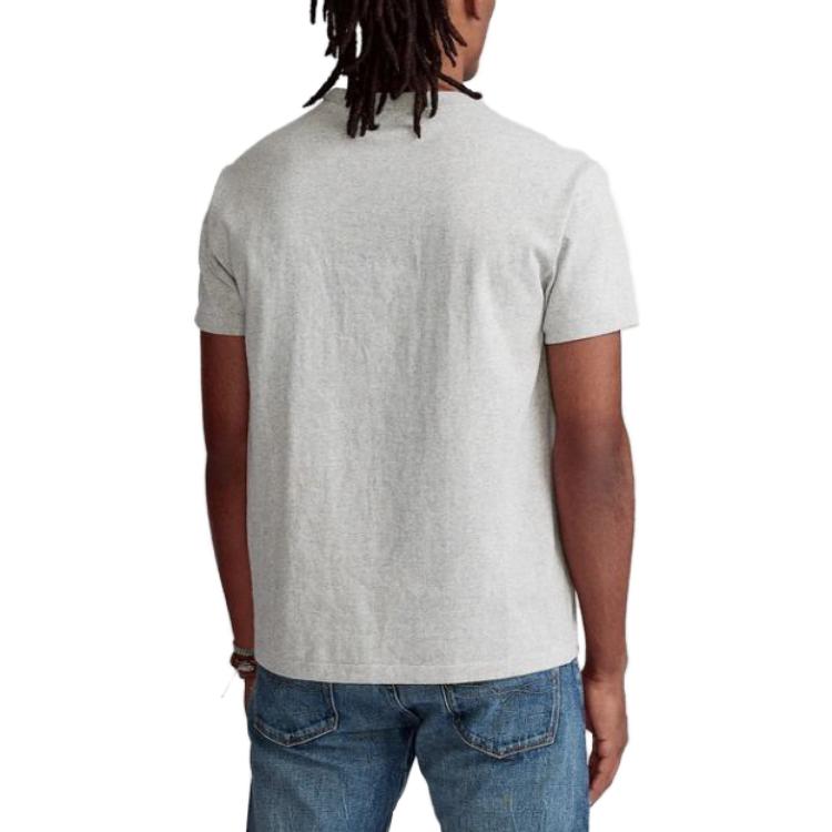 Polo Ralph Lauren SS23 Solid Logo Embroidered Crew Neck T-Shirt Grey Mens MNPOTSH1N820397-020 圖 4