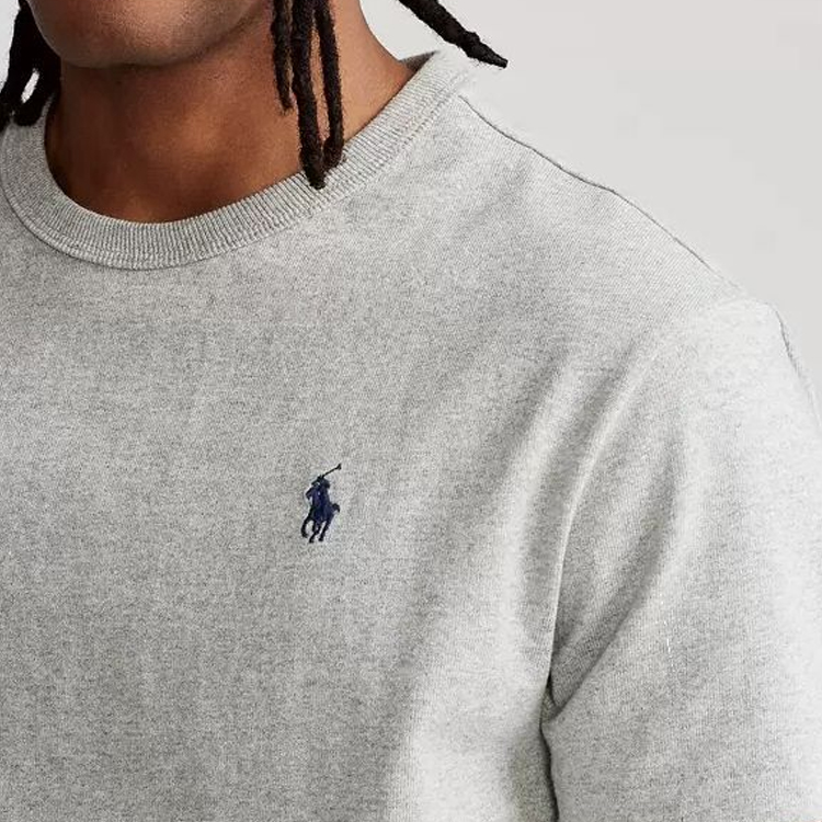 Polo Ralph Lauren SS23 Solid Logo Embroidered Crew Neck T-Shirt Grey Mens MNPOTSH1N820397-020 圖 6