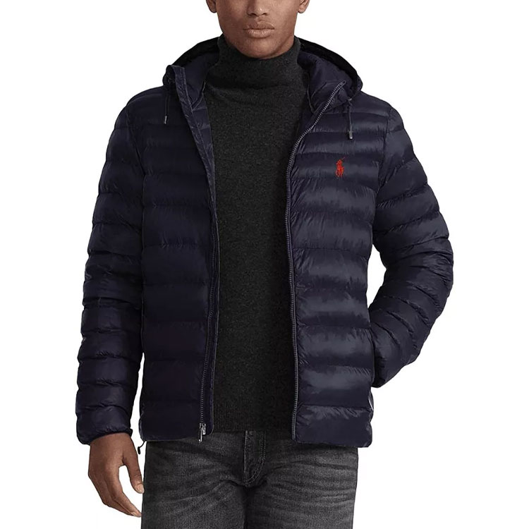 Polo Ralph Lauren SS23 Solid Logo Embroidered Hoodie Jacket Navy - 710829156-002 圖 4