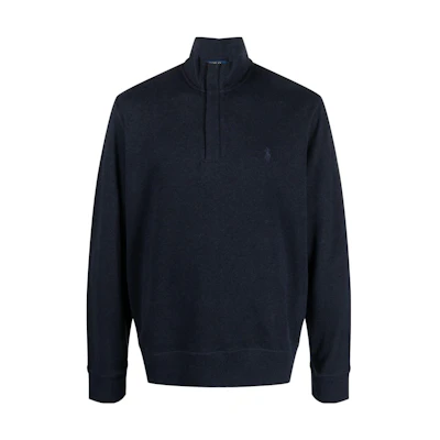 Polo Ralph Lauren SS23 Solid Logo Embroidered Knit Sweater Blue 710890930-002