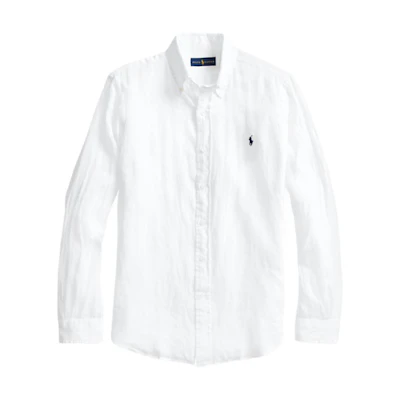 Polo Ralph Lauren SS23 Solid Logo Embroidered Long Sleeve Casual Shirt Men. MNPOWOV16820399-100