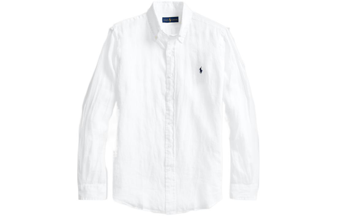 Order Polo Ralph Lauren SS23 男士刺绣标志长袖休闲衬衫. MNPOWOV16820399-100