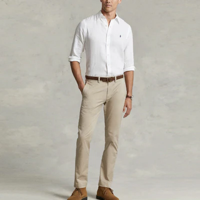 Polo Ralph Lauren SS23 男士刺绣标志长袖休闲衬衫. MNPOWOV16820399-100 Lookbook Polo Ralph Lauren SS23 男士刺绣标志长袖休闲衬衫. MNPOWOV16820399-100