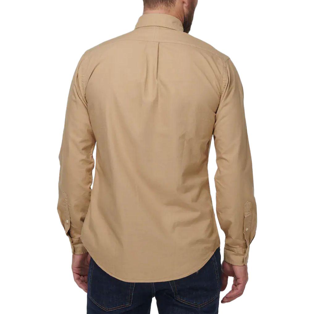 Polo Ralph Lauren SS23 Solid Logo Embroidered Long Sleeve Shirt Khaki Men’s 710889740-001 圖 5