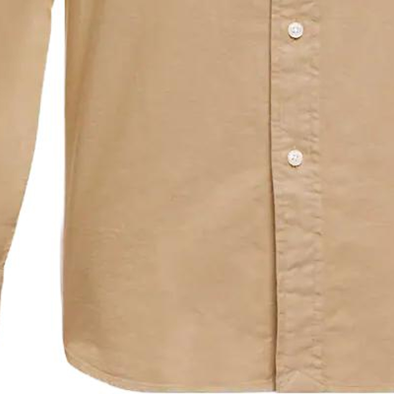 Polo Ralph Lauren SS23 Solid Logo Embroidered Long Sleeve Shirt Khaki Men’s 710889740-001 圖 7