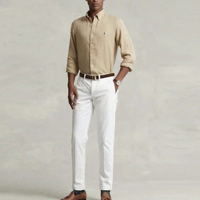 Polo Ralph Lauren SS23 男士刺绣标志长袖休闲衬衫. MNPOWOV16820399-100 1