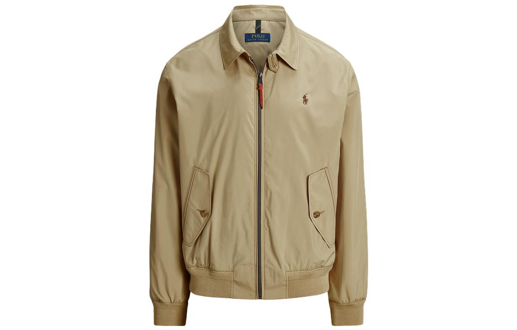 Polo Ralph Lauren SS23 Solid Logo Embroidered Packable Jacket Brown . MNPOOTW16021056-250