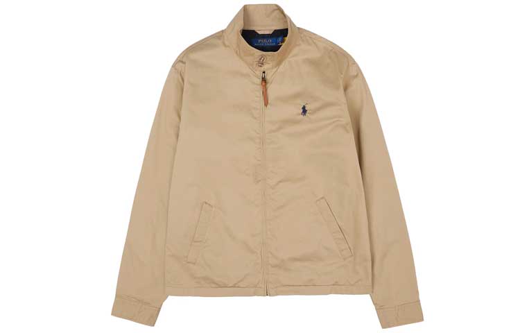 Polo Ralph Lauren SS23 Solid Logo Embroidered Stand Collar Jacket Khaki . MNPOOTW16020733-250 圖 2