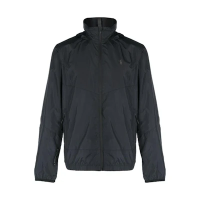 Polo Ralph Lauren SS23 Solid Logo Embroidered Zip Hoodie Jacket Black . 710914503-001