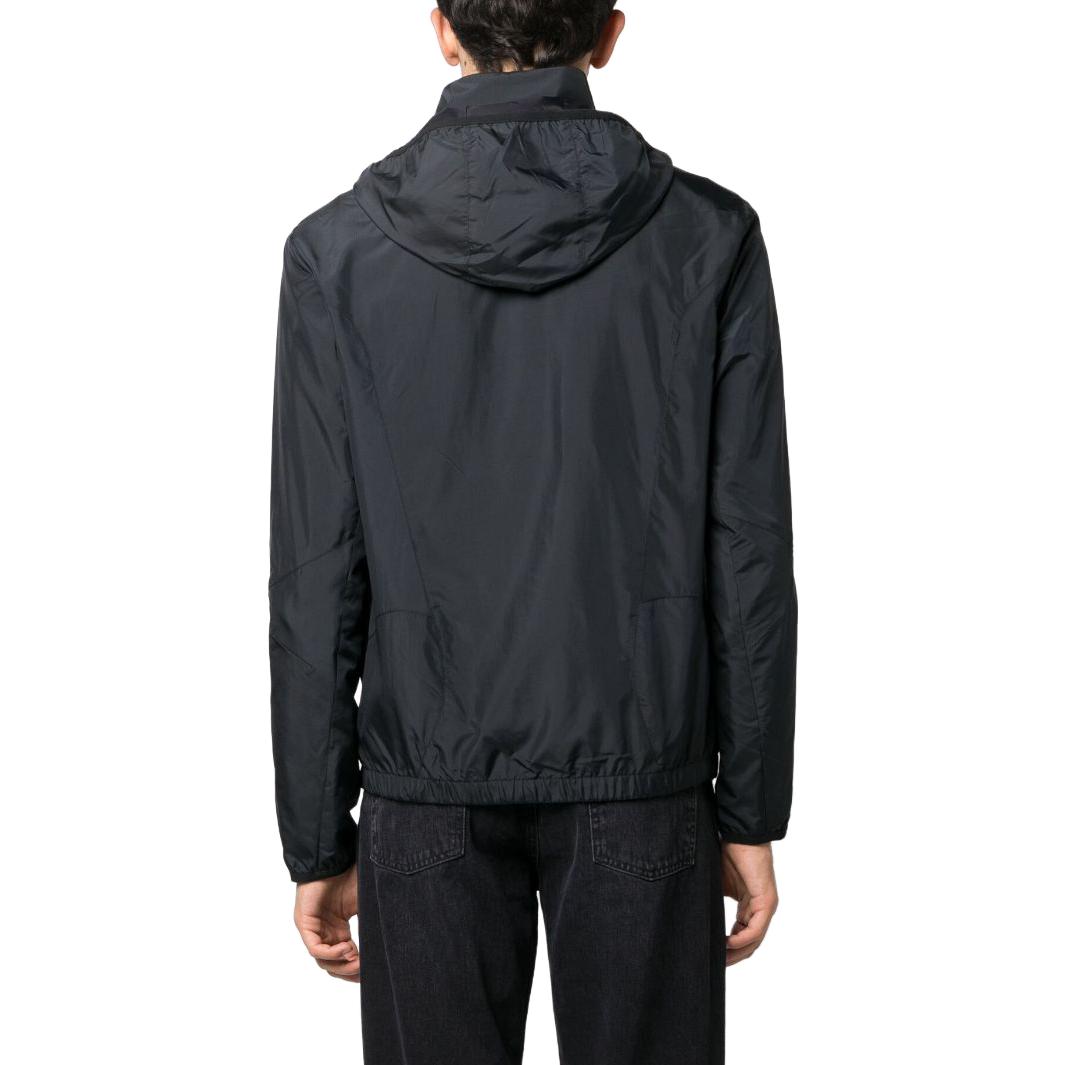 Shop Polo Ralph Lauren SS23 黑色刺绣Logo拉链连帽外套夹克 710914503-001