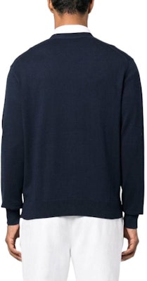 ポロ ラルフ ローレン メンズ ネイビーブルー SS23 ロゴプリント ニットカーディガン 710890562-001 Shop ポロ ラルフ ローレン メンズ ネイビーブルー SS23 ロゴプリント ニットカーディガン 710890562-001