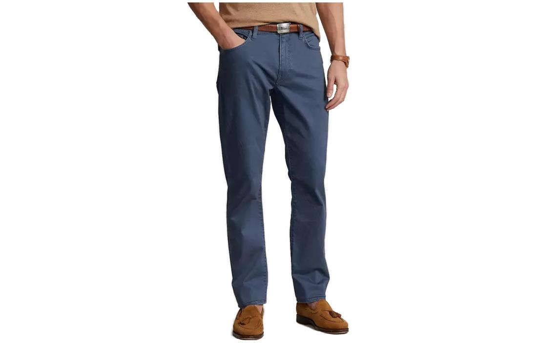 Details for 폴로 랄프 로렌 SS23 솔리드 미드라이즈 스트레이트 진 남성용. 710671097-001