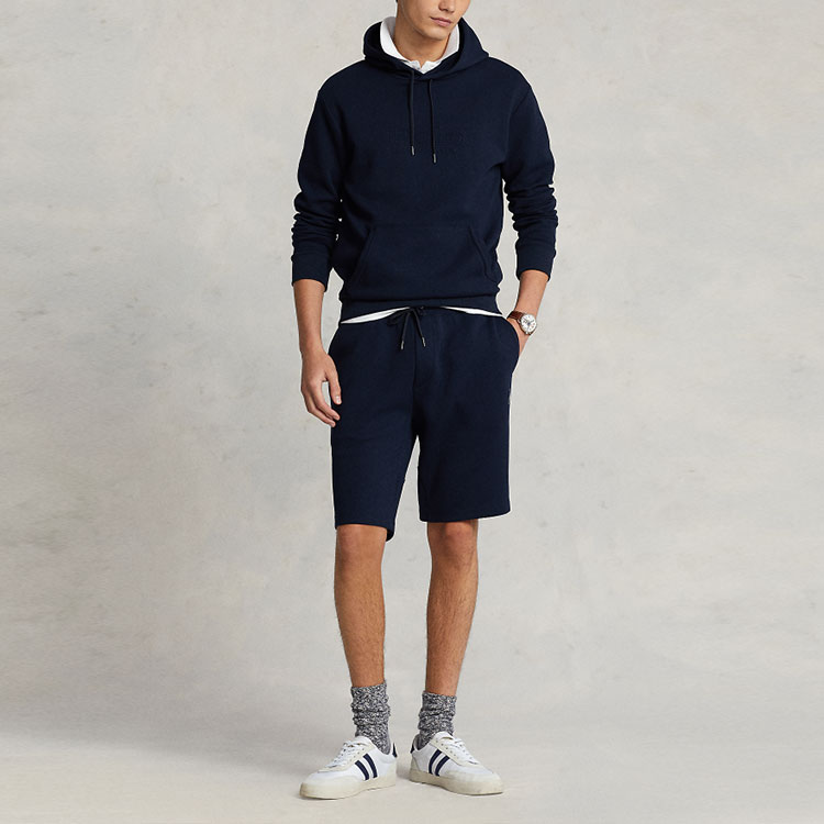 Lookbook Polo Ralph Lauren SS23 刺繡小馬標針織短褲 海軍藍 MNPOSHO1BQ20174-410
