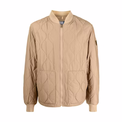 Polo Ralph Lauren SS23 Solid Quilted Bomber Jacket Men’s Sand Yellow 710857267-006
