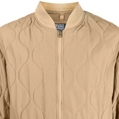 폴로 랄프로렌 SS23 솔리드 퀼팅 봄버 재킷 남성용 샌드 옐로우 710857267-006 Details for 폴로 랄프로렌 SS23 솔리드 퀼팅 봄버 재킷 남성용 샌드 옐로우 710857267-006