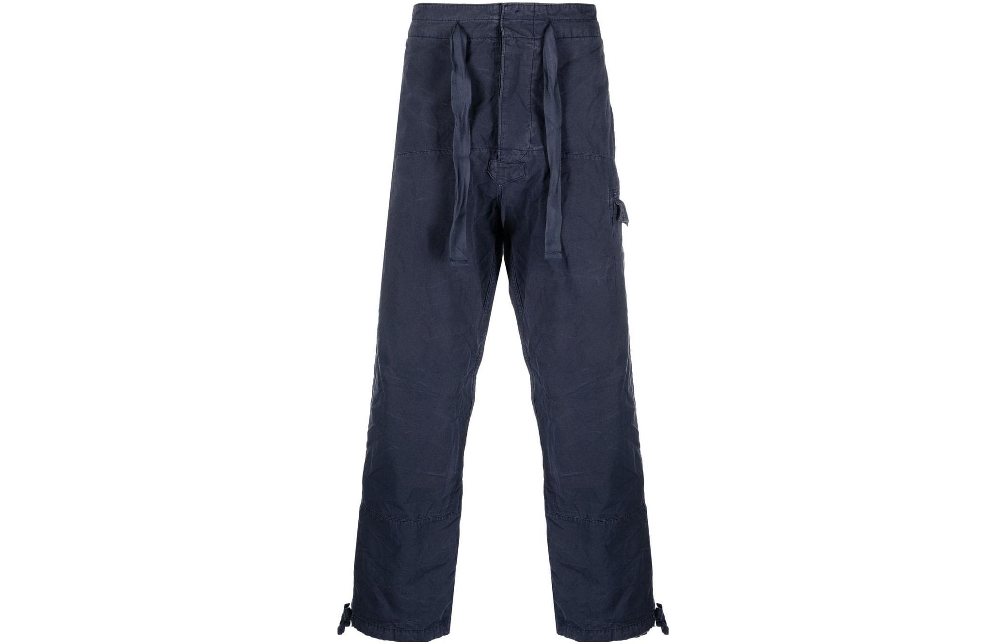 Polo Ralph Lauren SS23 Solid Tie-Zip Cargo Pants  Navy Blue 710864878-001