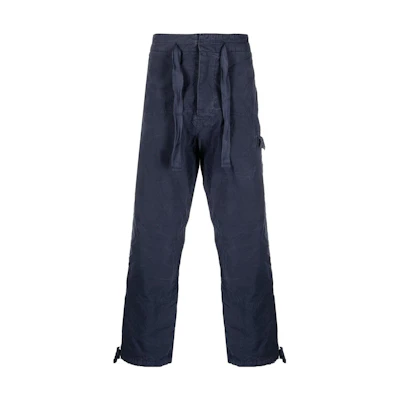 Polo Ralph Lauren SS23 Solid Tie-Zip Cargo Pants Navy Blue 710864878-001