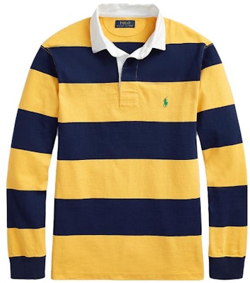 Polo Ralph Lauren SS23 男士黃藍條紋長袖套頭Polo衫 MNPOKNI16822768-700 Order Polo Ralph Lauren SS23 男士黃藍條紋長袖套頭Polo衫 MNPOKNI16822768-700