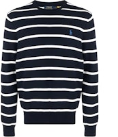 Polo Ralph Lauren SS23 Striped Small Logo Crewneck Sweatshirt Black - . 710899202-001 Polo Ralph Lauren SS23 Striped Small Logo Crewneck Sweatshirt Black - . 710899202-001