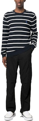 폴로 랄프 로렌 SS23 스트라이프 스몰 로고 크루넥 스웻셔츠 블랙. 710899202-001 Lookbook 폴로 랄프 로렌 SS23 스트라이프 스몰 로고 크루넥 스웻셔츠 블랙. 710899202-001