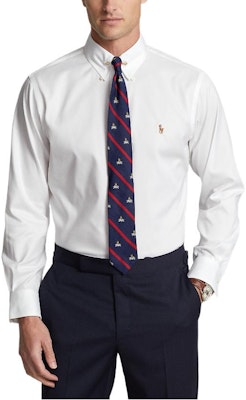 Polo Ralph Lauren 男士白色長袖襯衫 SS23 刺繡標誌設計。 MNPODSH37620430-100 Order Polo Ralph Lauren 男士白色長袖襯衫 SS23 刺繡標誌設計。 MNPODSH37620430-100