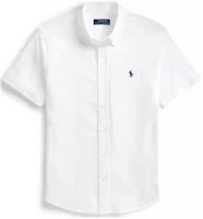 Polo Ralph Lauren SS23 White Short-Sleeve Shirt with Logo Embroidery for Men. MNPOKNI1N820473-100 Polo Ralph Lauren SS23 White Short-Sleeve Shirt with Logo Embroidery for Men. MNPOKNI1N820473-100